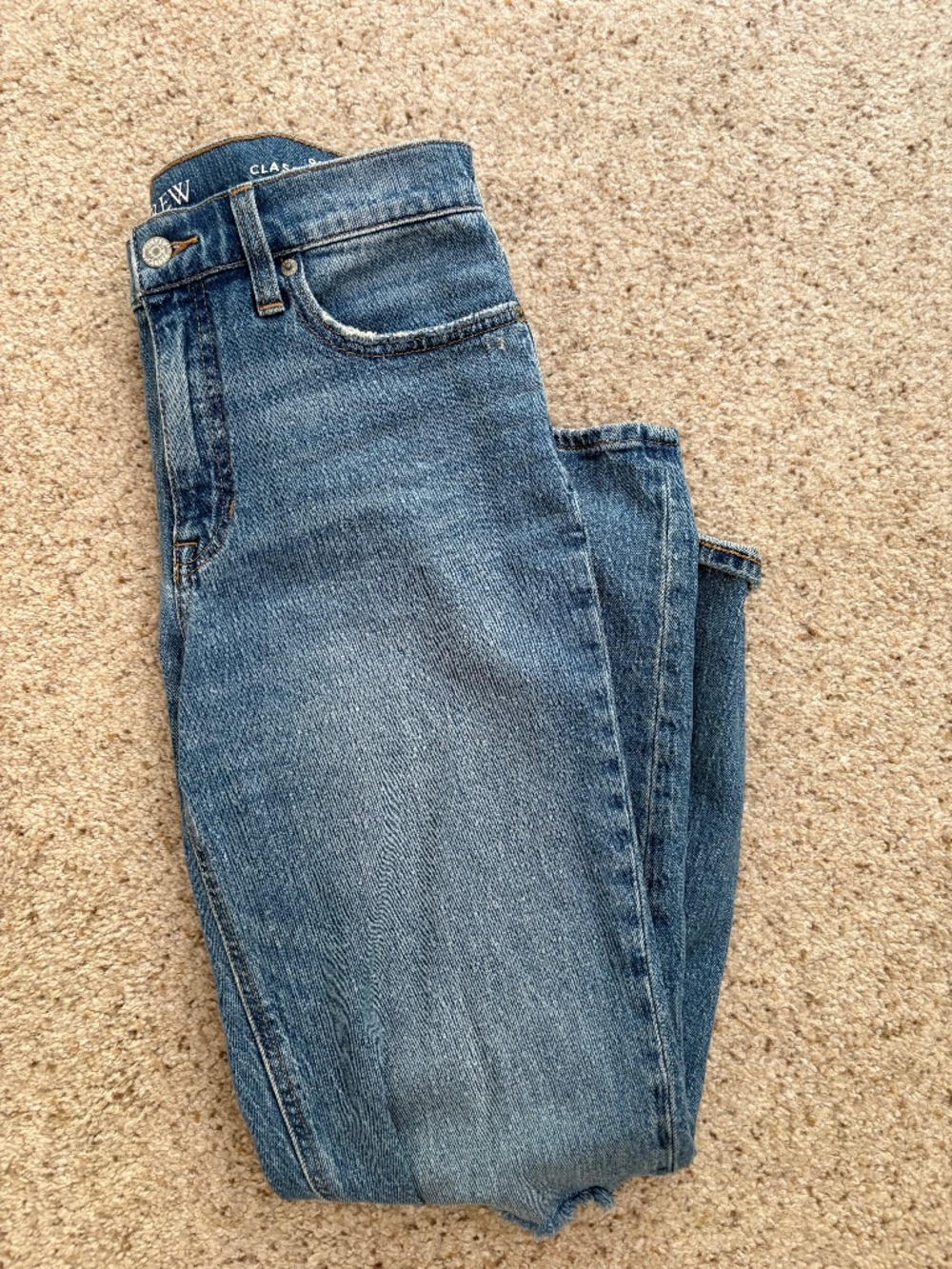 J. crew women’s jeans - 90’s classic straight distressed size 27